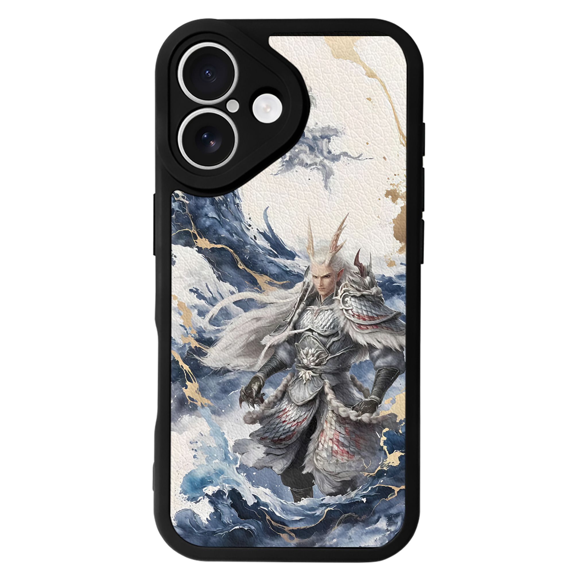 （画像用） Ne Zha 2 ナタ 魔童の大暴れ 【iPhone 16シリーズ対応】シリコンスマホケース（レザー調） 材質：シリコン